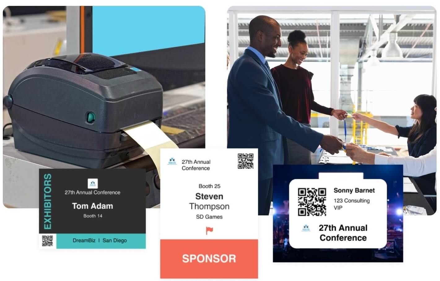 Whova's instant name badge printing