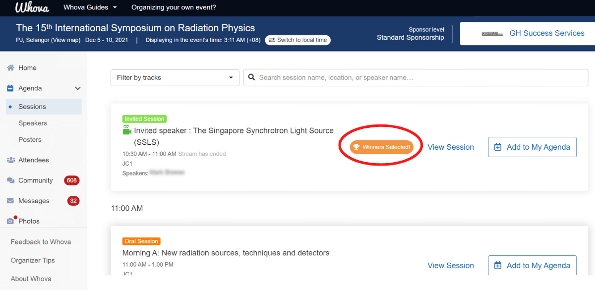 15th International Symposium on Radiation Physics 2021 - Raffle