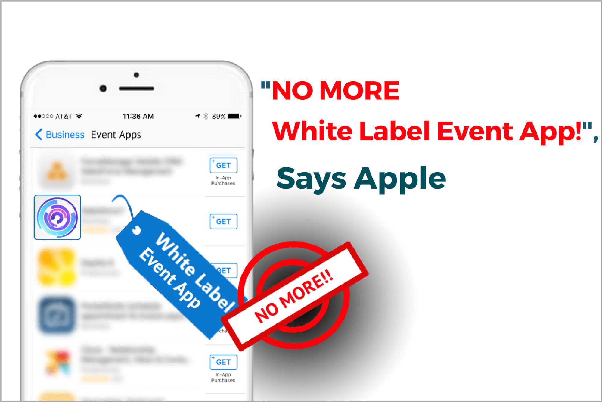 “No More White Label Event Apps!”, Says Apple