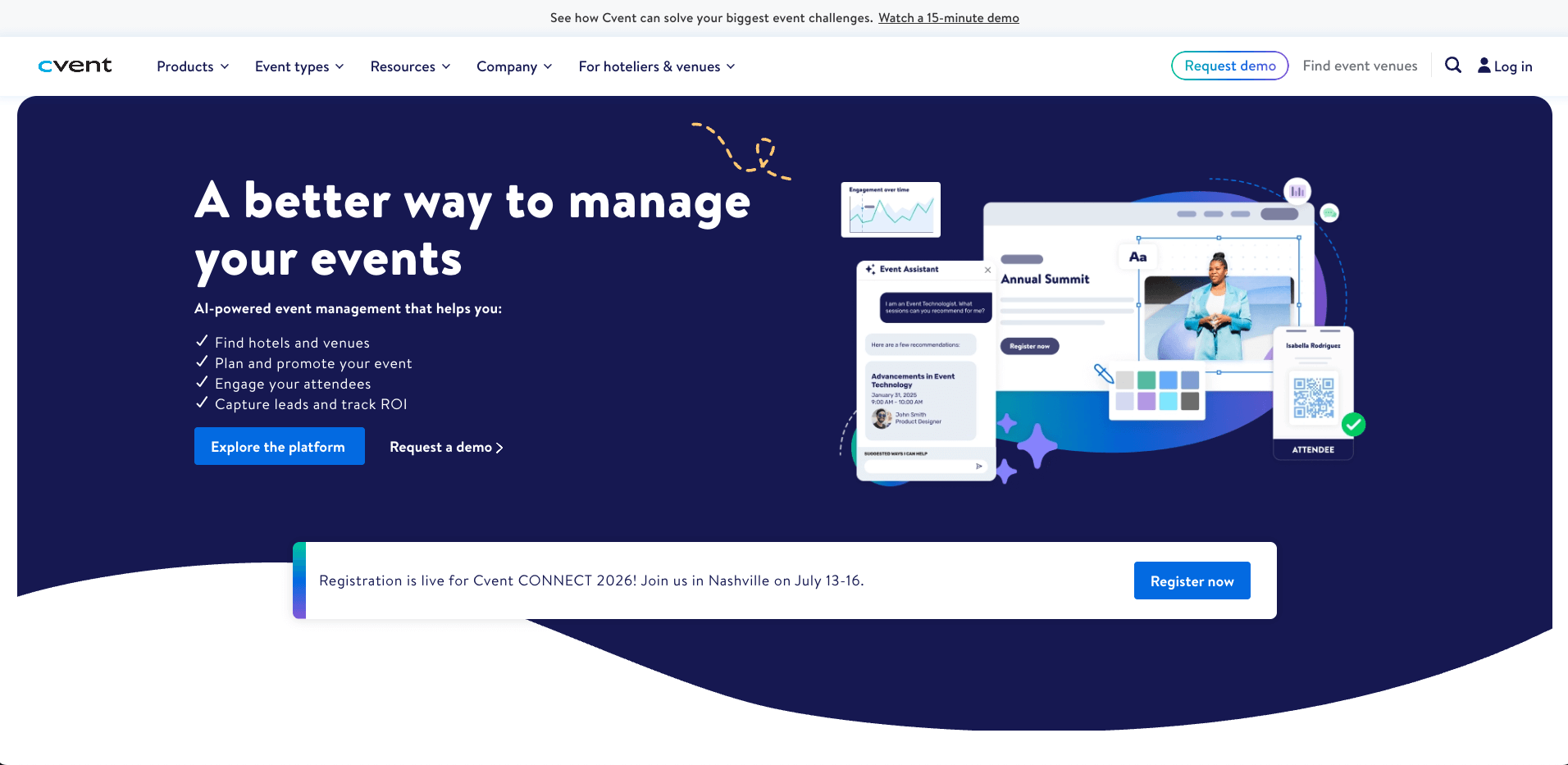 Cvent website