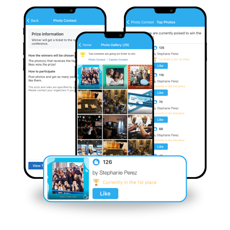 Photo contest in event gamification app