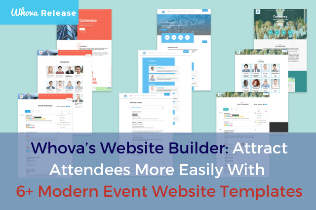 Whova’s Website Builder: Attract Attendees More Easily With 6+ Modern Event Website Templates