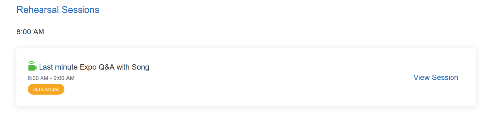 National Association for Interpretation National Conference - rehearsals