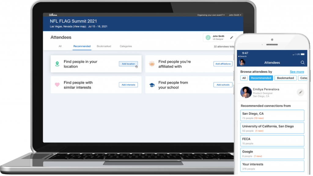 NFL FLAG Summit 2021 - Attendee Matchmaking