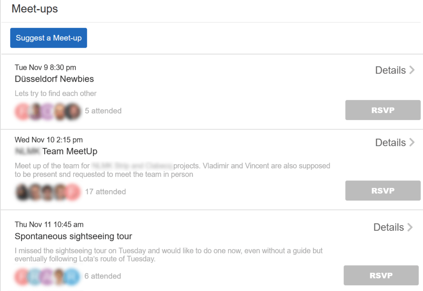 PSI Metals - meet-ups