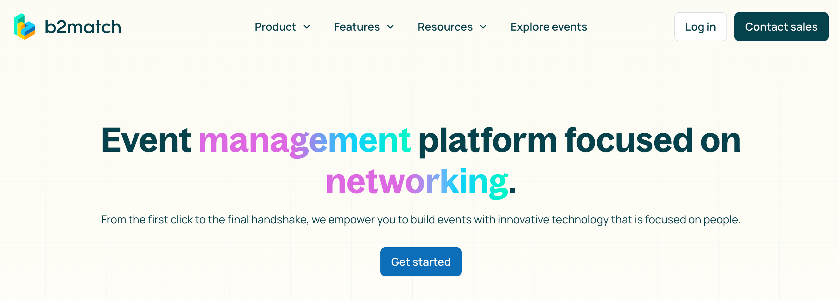 B2match website comparison to swapcard