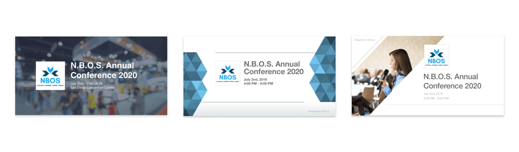 Whova's customizable event flyers