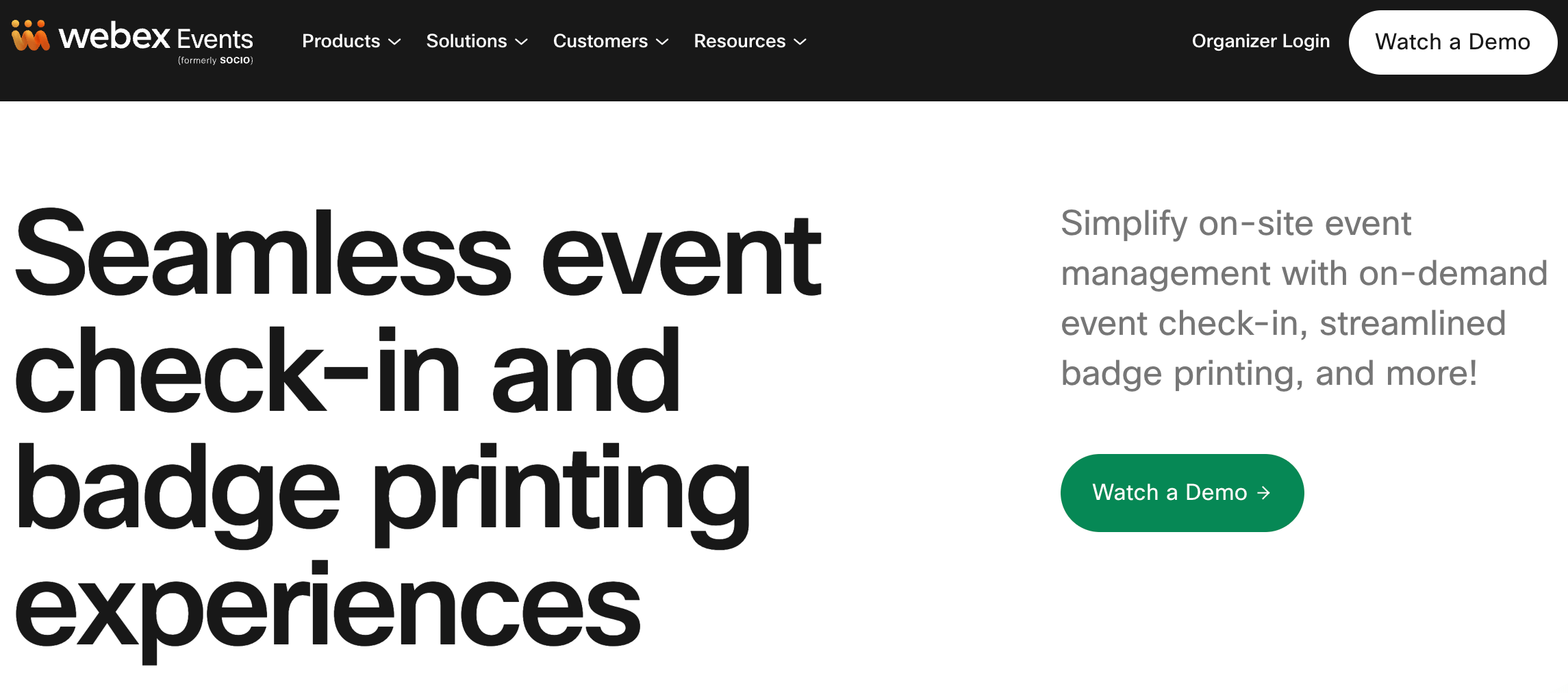 Webex website for Zoom comparison