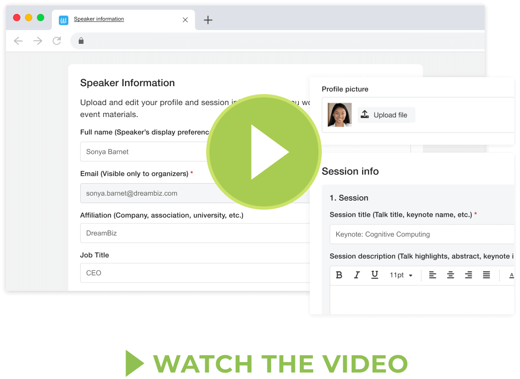 Whova Speaker Management and Communication