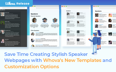 Save Time Creating Stylish Speaker Webpages with Whova’s New Templates and Customization Options