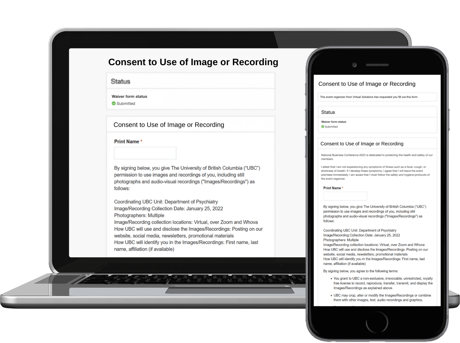 Virtual solutions - waiver