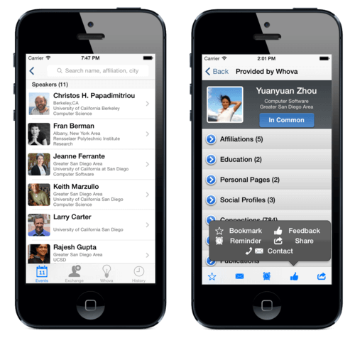 Whova App Attendees' Information