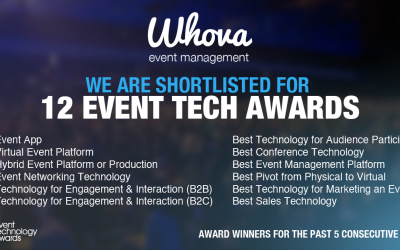 Whova Recognized for 12 Out of 12 Event Tech “Oscars”