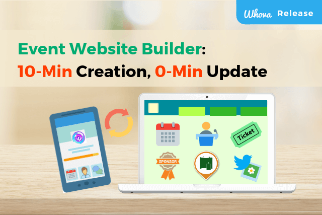 Event website builder: 10-minutes for creation, 0-minute for web updates