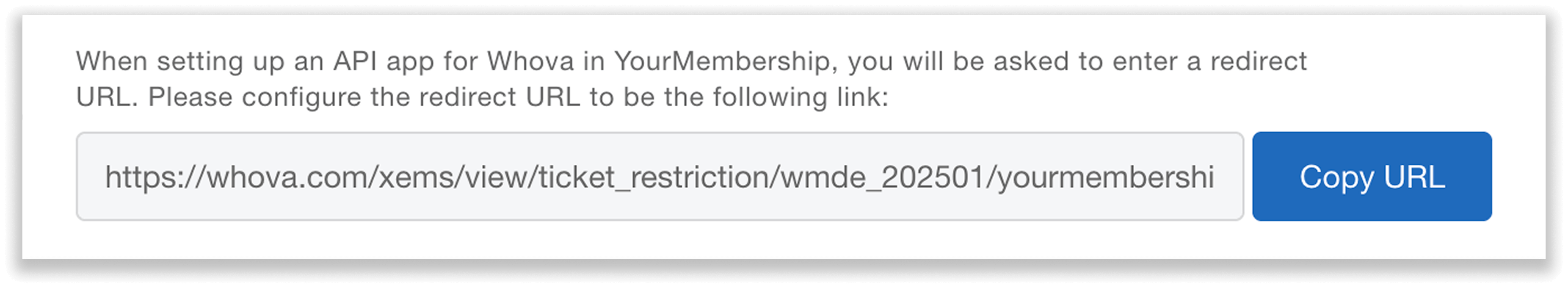 Redirect URL to create an OAuth app in YourMembership.